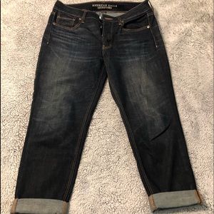 American Eagle tomgirl jeans.